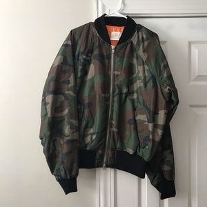 Fear of God Essentials Collection Two Camo Bomber
